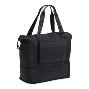 Bolsa Dobrável e Expansível 35 litros - X04091 - Preto -  Brinde Personalizado - Zen Brindes