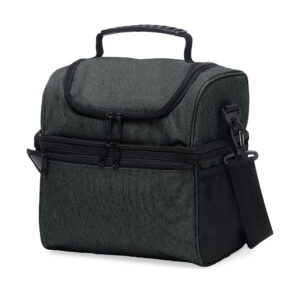 Bolsa Térmica Dupla 16 Litros - X04482 - Preto -  Brinde Personalizado - Zen Brindes