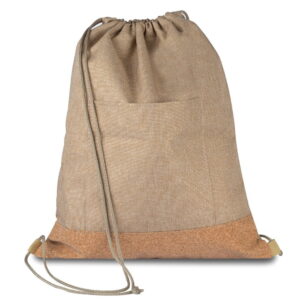 Mochila Saco de Cortiça - ABP0004 - Linha Sustentável Brinde Personalizado - Zen Brindes