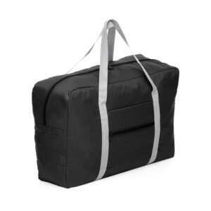 Bolsa de Viagem Dobrável - X02093 - Preto -  Brinde Personalizado - Zen Brindes