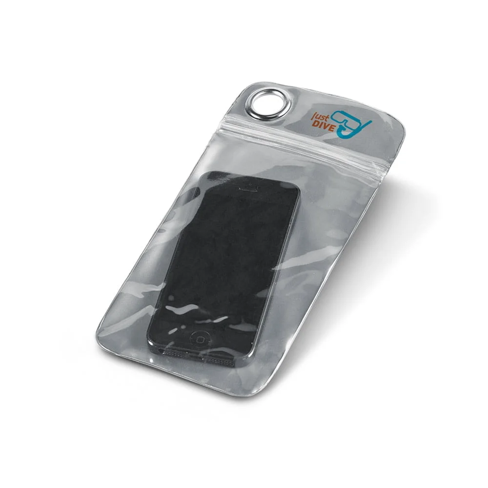 Bolsa impermeável para celular Mamore - S58315 - Acessório Tech Brinde Personalizado - Zen Brindes