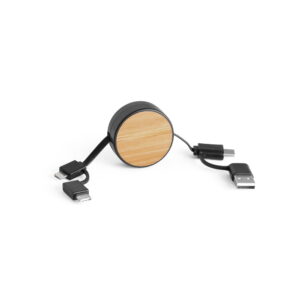 Cabo retrátil Rubins - S97091 - Acessório Tech Brinde Personalizado - Zen Brindes