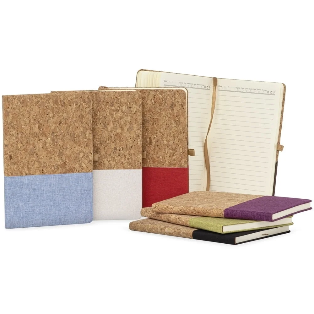 Caderneta A5 Cortiça - X18712 - Cadernos Brinde Personalizado - Zen Brindes