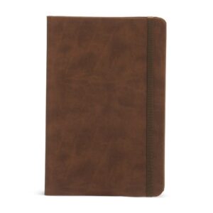 Caderneta Couro Sintético - X14917S - Marrom -  Brinde Personalizado - Zen Brindes