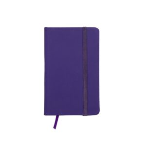 Caderneta Emborrachada - X12513PN - Roxo -  Brinde Personalizado - Zen Brindes