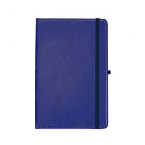 Caderneta em Couro Sintético - X14885 - Azul -  Brinde Personalizado - Zen Brindes