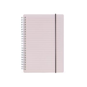 Caderno A5 Plástico - X05058 - Roxo -  Brinde Personalizado - Zen Brindes