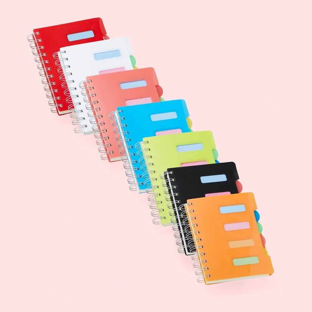 Caderno Pequeno com Divisórias - X05043 - Escritório e Papelaria Brinde Personalizado - Zen Brindes