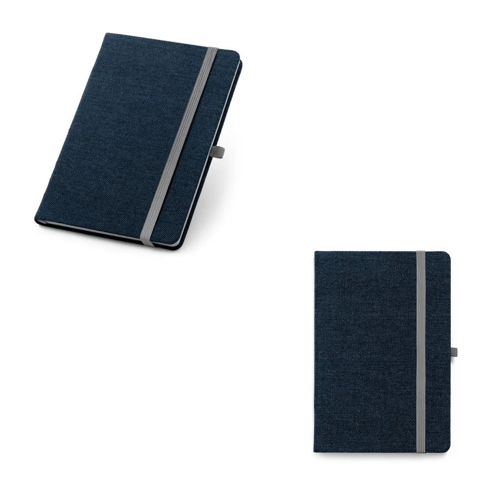 Caderno capa dura Denim - S93594 - Cadernos Brinde Personalizado - Zen Brindes