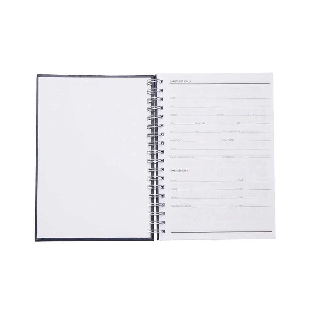 Caderno de Couro Sintético - X13600 - Cadernos Brinde Personalizado - Zen Brindes