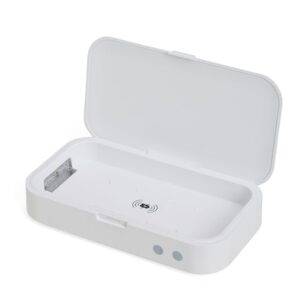 Caixa Esterilizadora UV Branco ou Transparente na Zen Brindes - Presente Personalizado