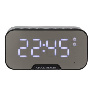 Caixa de Som Multimídia com Relógio e Suporte para Celular - X03019 - Caixas de Som Brinde Personalizado - Zen Brindes