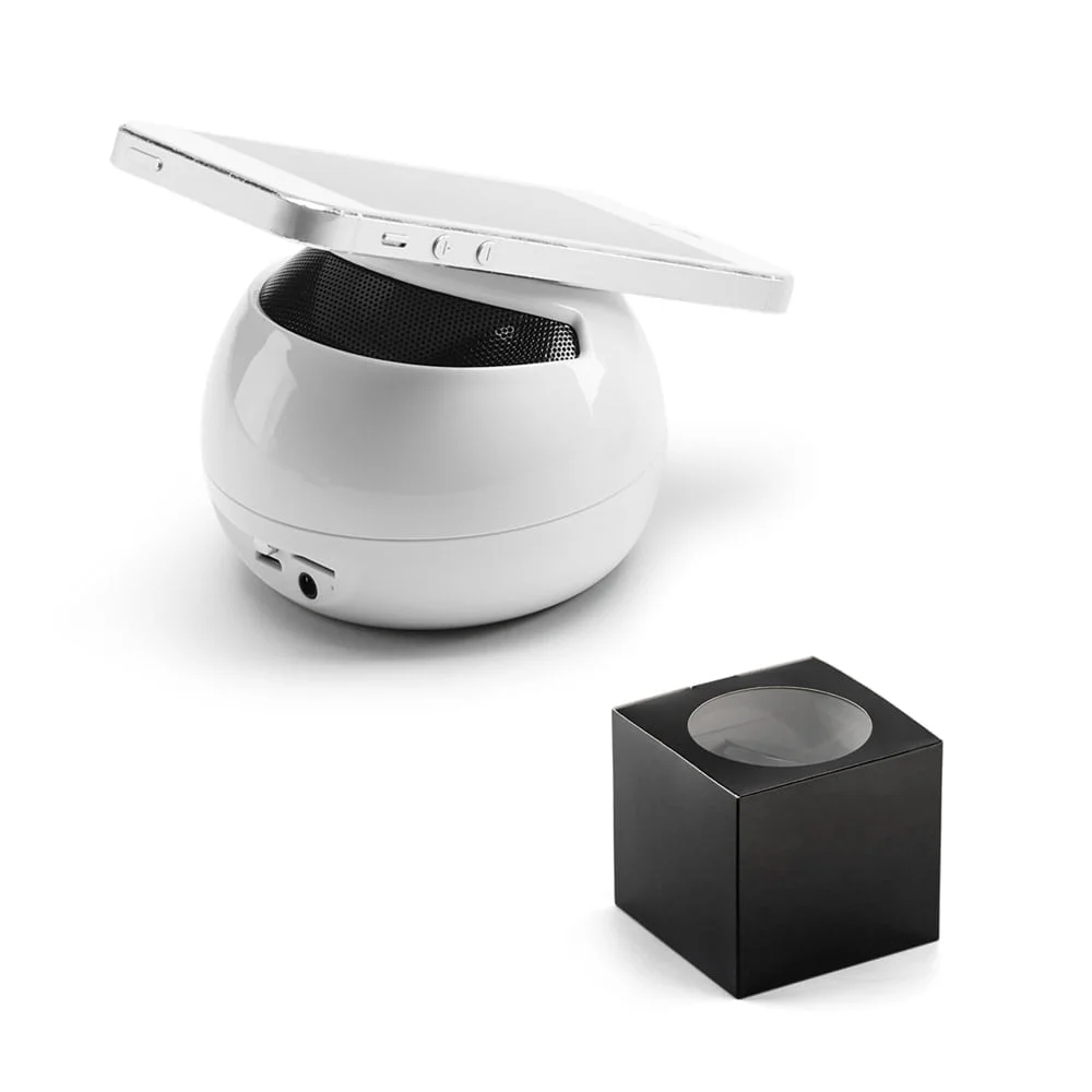 Caixa de som com microfone Holly - S57335 - Caixas de Som Brinde Personalizado - Zen Brindes