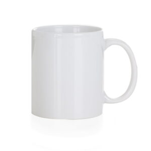 Caneca Cerâmica 330ml Branco ou Transparente na Zen Brindes - Presente Personalizado