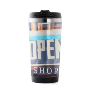 Caneca Inox 500ml Porta Foto Preto na Zen Brindes - Presente Personalizado