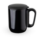 Caneca Inox Parede Dupla 230ml - X18622 - Preto -  Brinde Personalizado - Zen Brindes