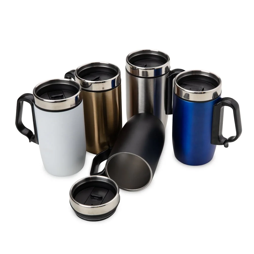 Caneca Inox Parede Dupla 250 ml - X18623 - Canecas Brinde Personalizado - Zen Brindes