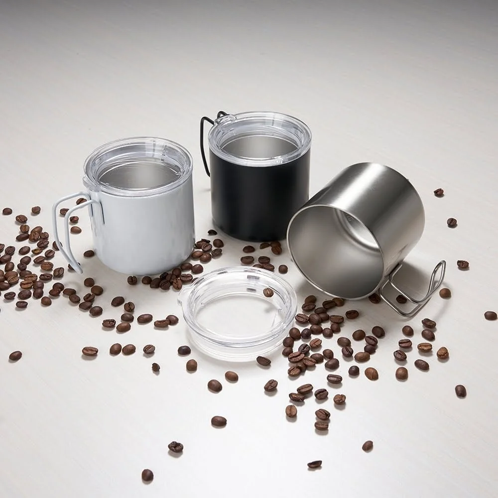 Caneca Inox Parede Dupla 350 ml - X18625 - Canecas Brinde Personalizado - Zen Brindes