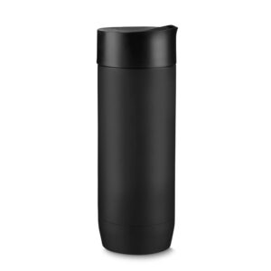 Caneca Inox Parede Dupla 450ml Preto na Zen Brindes - Presente Personalizado