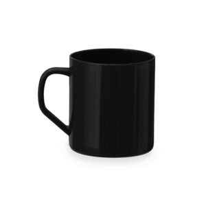 Caneca Plástica 400ml - X14877 - Preto -  Brinde Personalizado - Zen Brindes