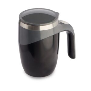 Caneca com Misturador 400ml Preto na Zen Brindes - Presente Personalizado