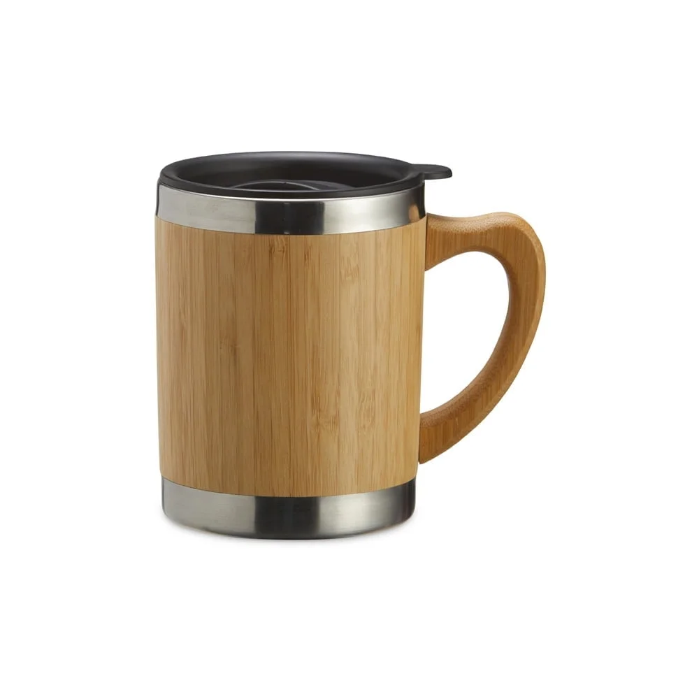 Caneca de Bambu 300ml - X03099 - Canecas Brinde Personalizado - Zen Brindes