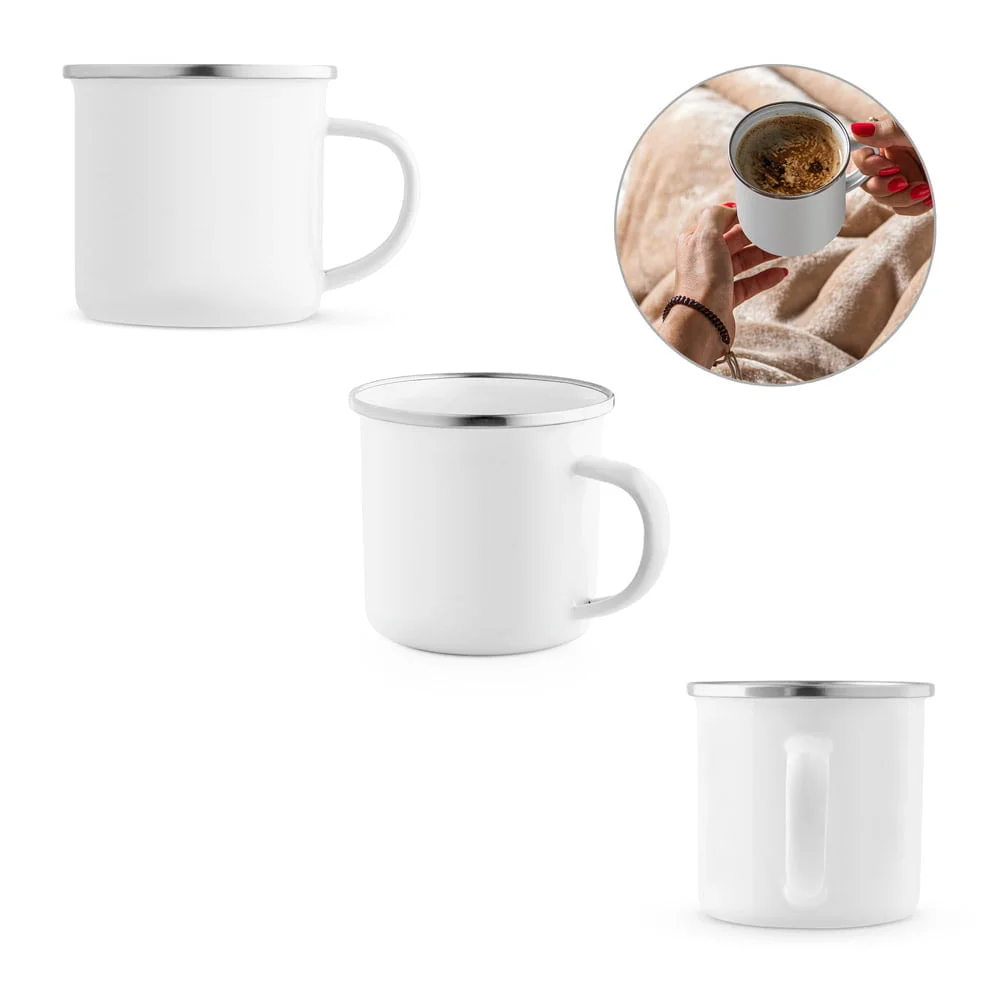 Caneca em esmalte Gotze Sub - S94319 - Canecas Brinde Personalizado - Zen Brindes