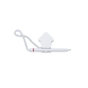 Caneta Balcão Plástica Vermelho na Zen Brindes - Presente Personalizado