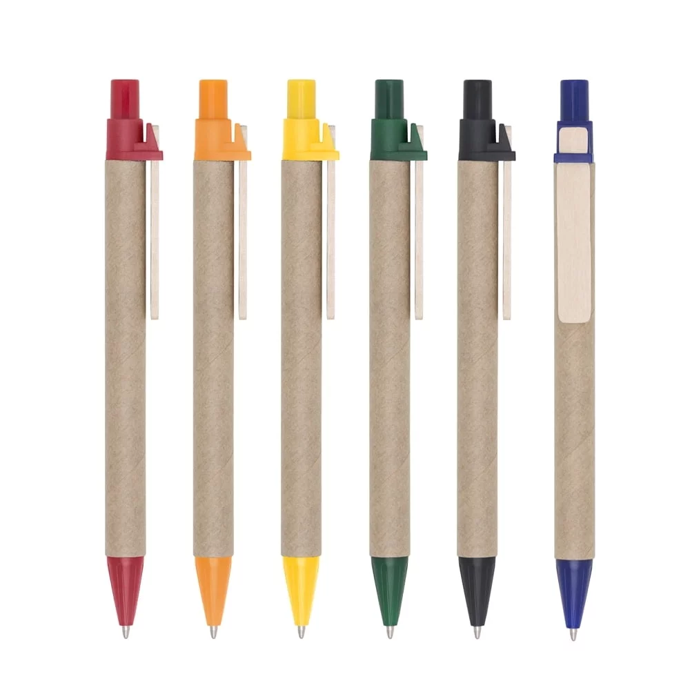 Caneta de Papel Ecológica - X00001 - Canetas Brinde Personalizado - Zen Brindes
