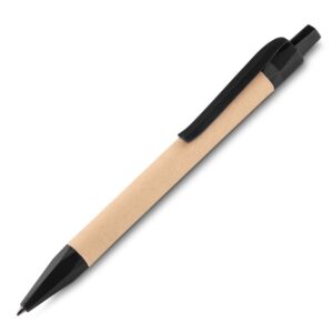 Caneta Ecológica de Papel Preto na Zen Brindes - Presente Personalizado