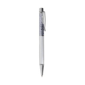 Caneta de Metal Glitter - X04094 - Cinza -  Brinde Personalizado - Zen Brindes
