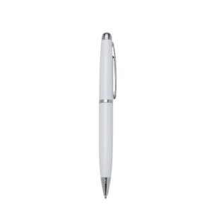 Caneta Metal Branco ou Transparente na Zen Brindes - Presente Personalizado