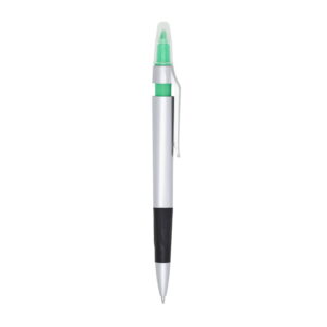 Caneta Plástica Marca Texto - XER2037 - Verde -  Brinde Personalizado - Zen Brindes
