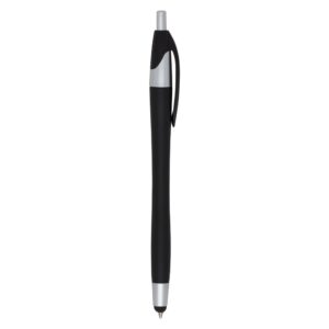 Caneta Plástica Touch Preto na Zen Brindes - Presente Personalizado