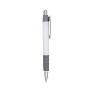 Caneta Plástica - X00511 - Cinza -  Brinde Personalizado - Zen Brindes
