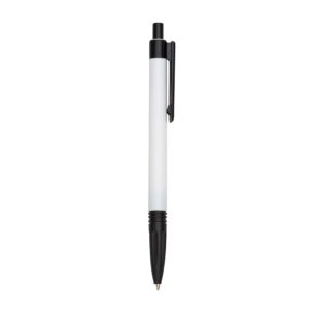 Caneta Plástica - X01095L - Preto -  Brinde Personalizado - Zen Brindes