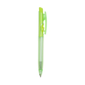 Caneta Plástica - X01097F - Verde -  Brinde Personalizado - Zen Brindes