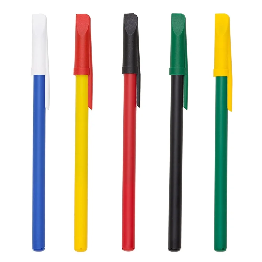 Caneta Plástica Colorido na Zen Brindes - Presente Personalizado