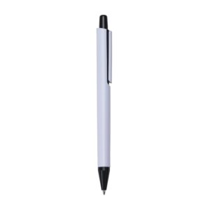 Caneta Plástica - X18522 - Preto -  Brinde Personalizado - Zen Brindes