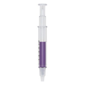 Caneta Seringa Marca Texto - X00006 - Roxo -  Brinde Personalizado - Zen Brindes