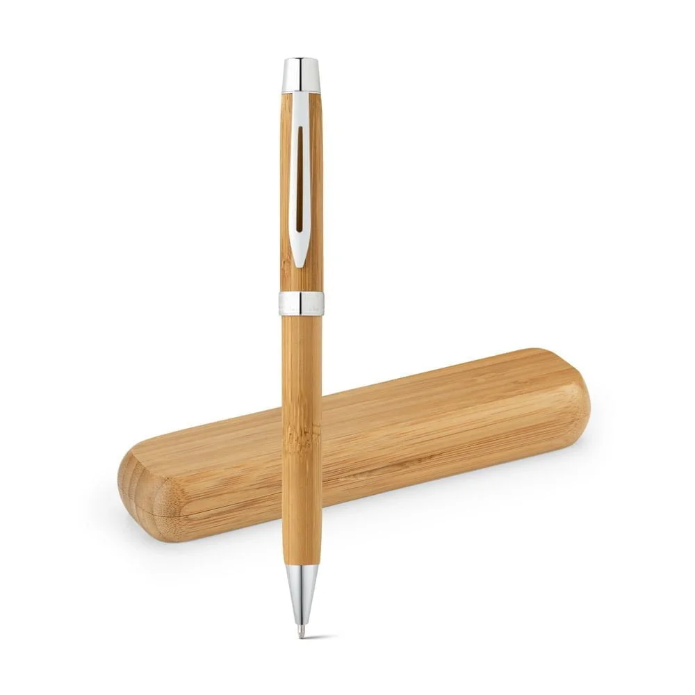 Caneta de Bambu Ecológica Bahia - S91820 - Canetas Brinde Personalizado - Zen Brindes