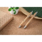 Caneta de Bambu Ecológica Beta - S81011 - Canetas Brinde Personalizado - Zen Brindes