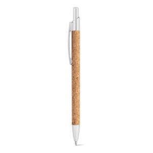 Caneta de Alumínio e Cortiça Natura - S91647 - Canetas Brinde Personalizado - Zen Brindes