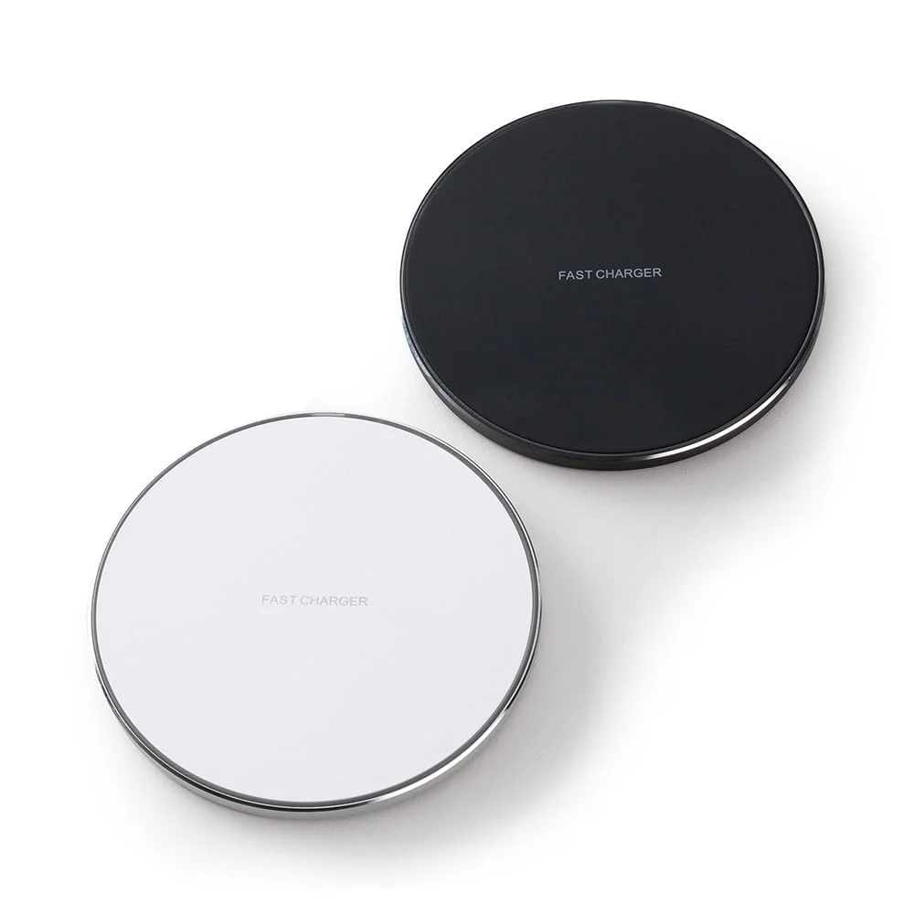 Carregador Rápido de Indução Redondo - X18565 - Eletrônicos e tech Brinde Personalizado - Zen Brindes