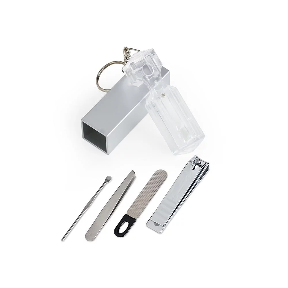 Chaveiro Kit Manicure 4 peças - X18733 - Chaveiros Brinde Personalizado - Zen Brindes