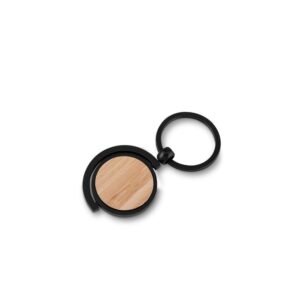 Chaveiro Metal Bambu Natural na Zen Brindes - Presente Personalizado