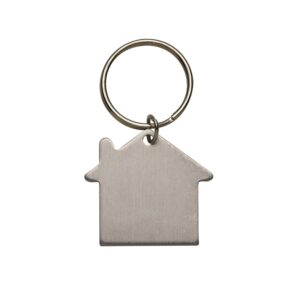 Chaveiro Metal Plaquinha Prata na Zen Brindes - Presente Personalizado