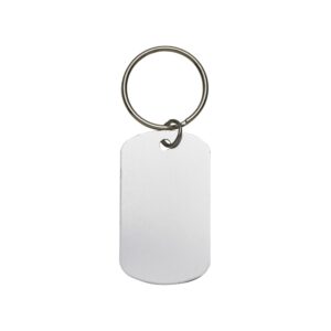 Chaveiro Metal Plaquinha Prata na Zen Brindes - Presente Personalizado