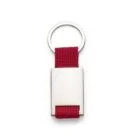 Chaveiro Metal com Nylon - X04489 - Vermelho -  Brinde Personalizado - Zen Brindes