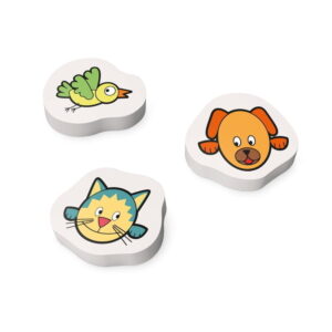 Kit com 3 Borrachas Triton - S91934 - Linha Infantil Brinde Personalizado - Zen Brindes